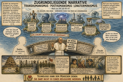 Zugrundeliegende Narrative: Transhumanismus und Posthumanismus